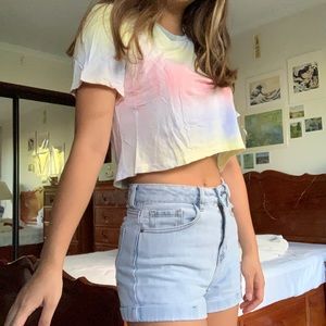 BRANDY MELVILLE PASTEL TIE DYE CROP TOP✨